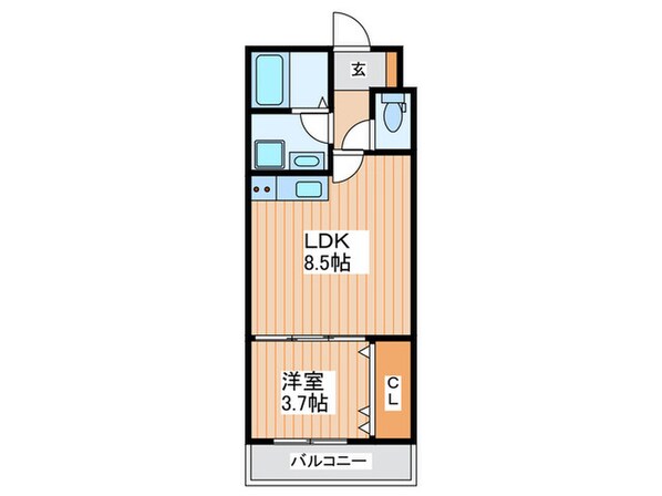 Dias諸口の物件間取画像